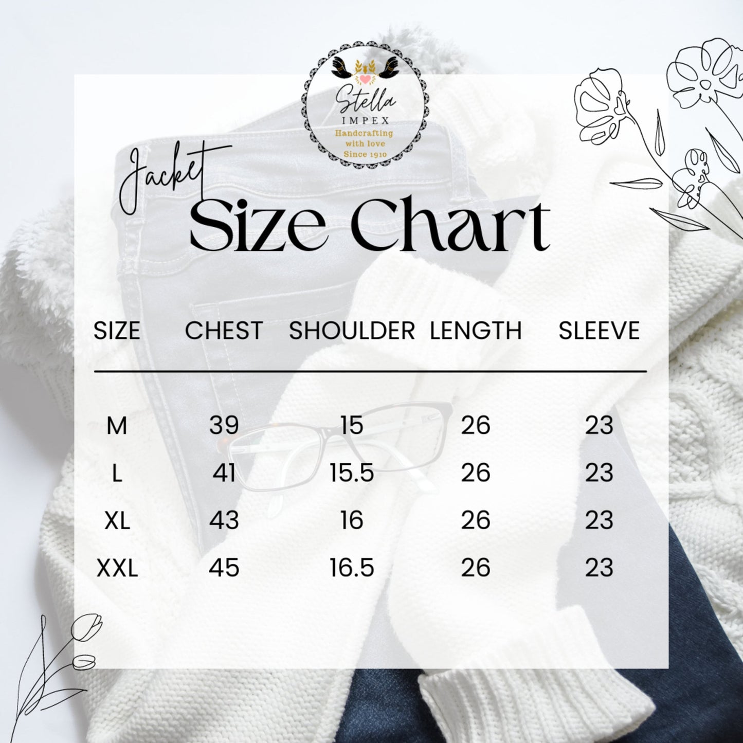 Size Chart – Intrigue Fine Apparel