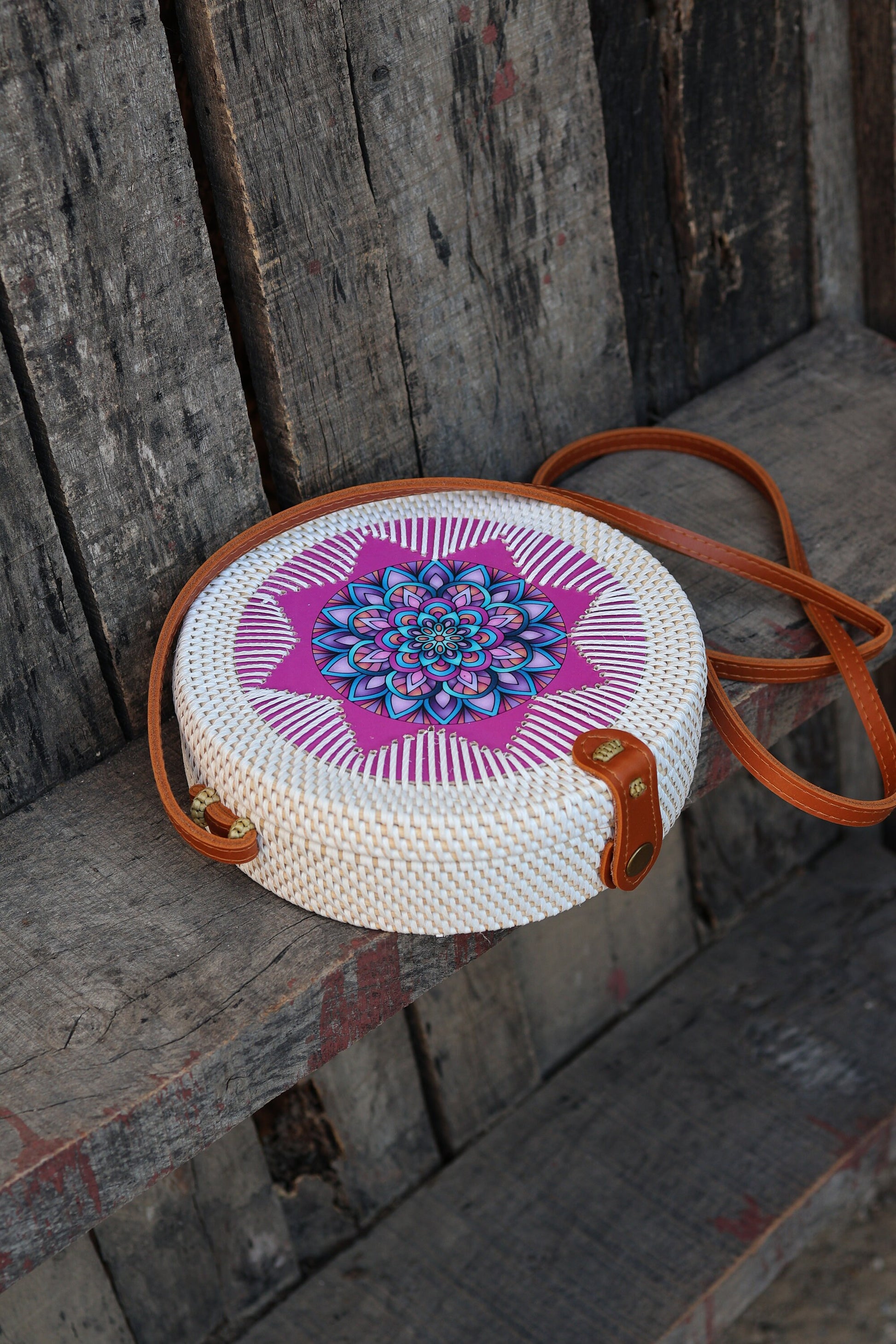 Round Rattan Bags, Bali Bag, Braided Straw Bag, Woven Crossbody Purse, Bali Sling Bags, Bohemian Rattan Bags, Gift for her