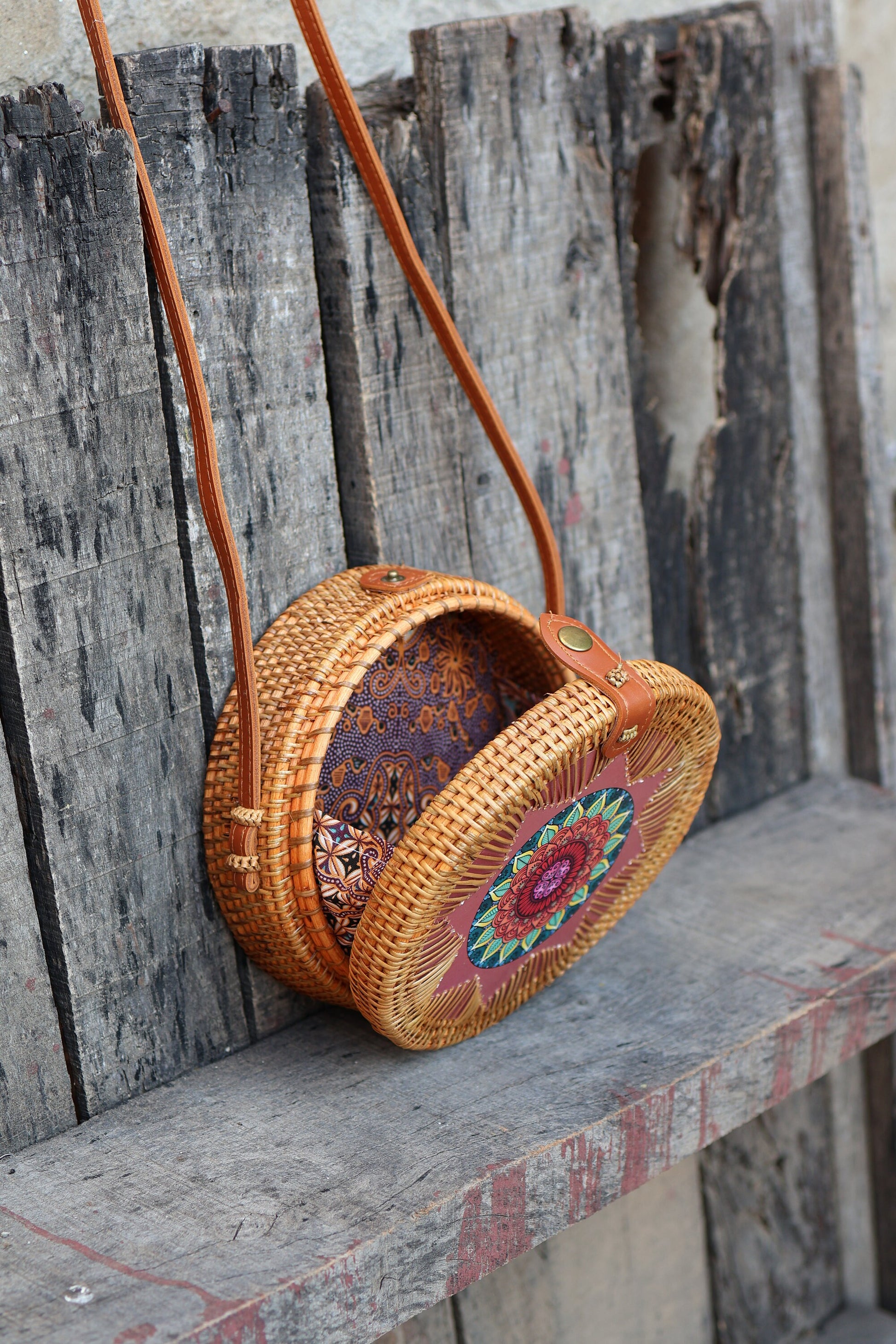 Round Rattan Bags, Bali Bag, Braided Straw Bag, Woven Crossbody Purse, Bali Sling Bags, Bohemian Rattan Bags, Gift for her