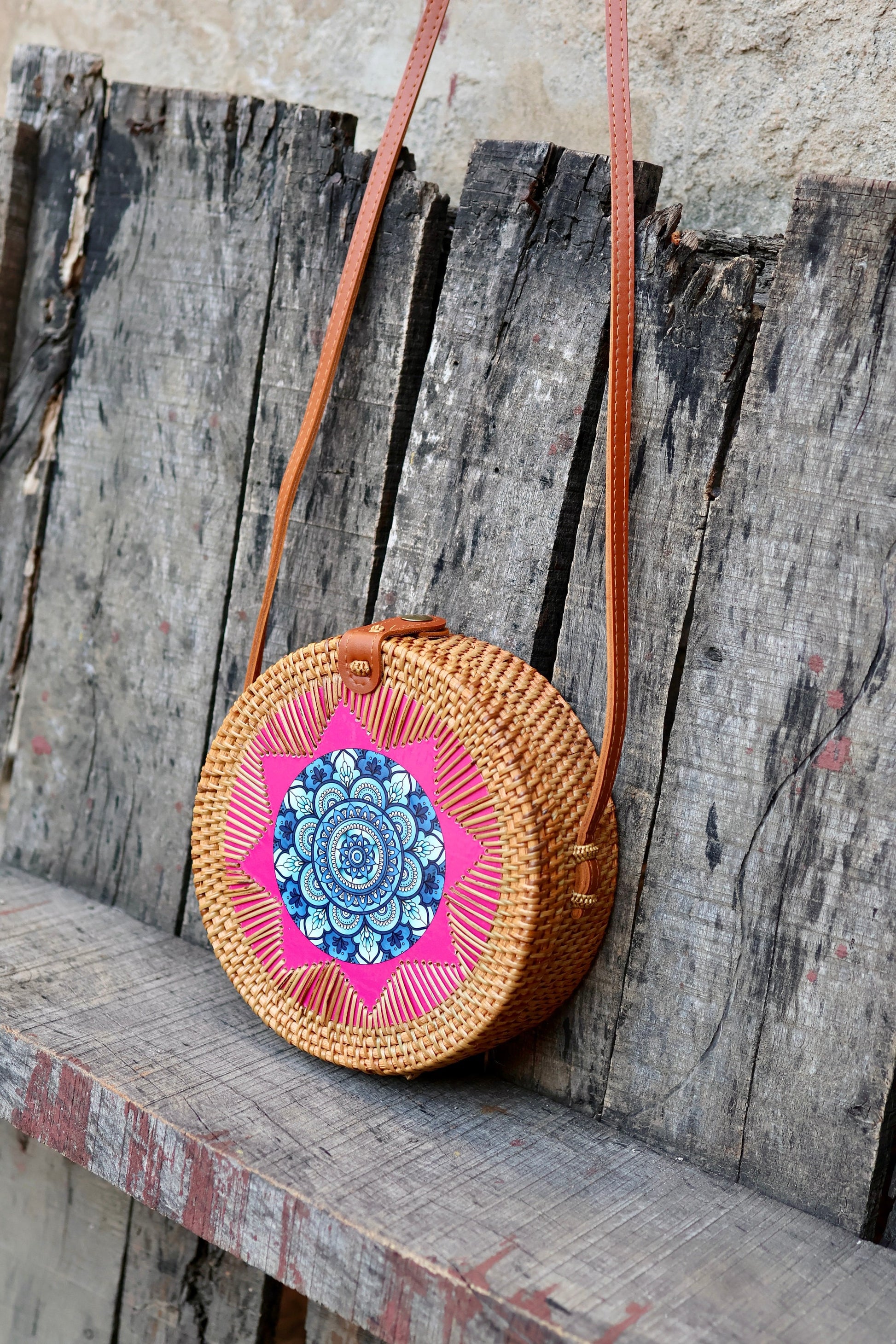 Round Rattan Bags, Bali Bag, Braided Straw Bag, Woven Crossbody Purse, Bali Sling Bags, Bohemian Rattan Bags, Gift for her