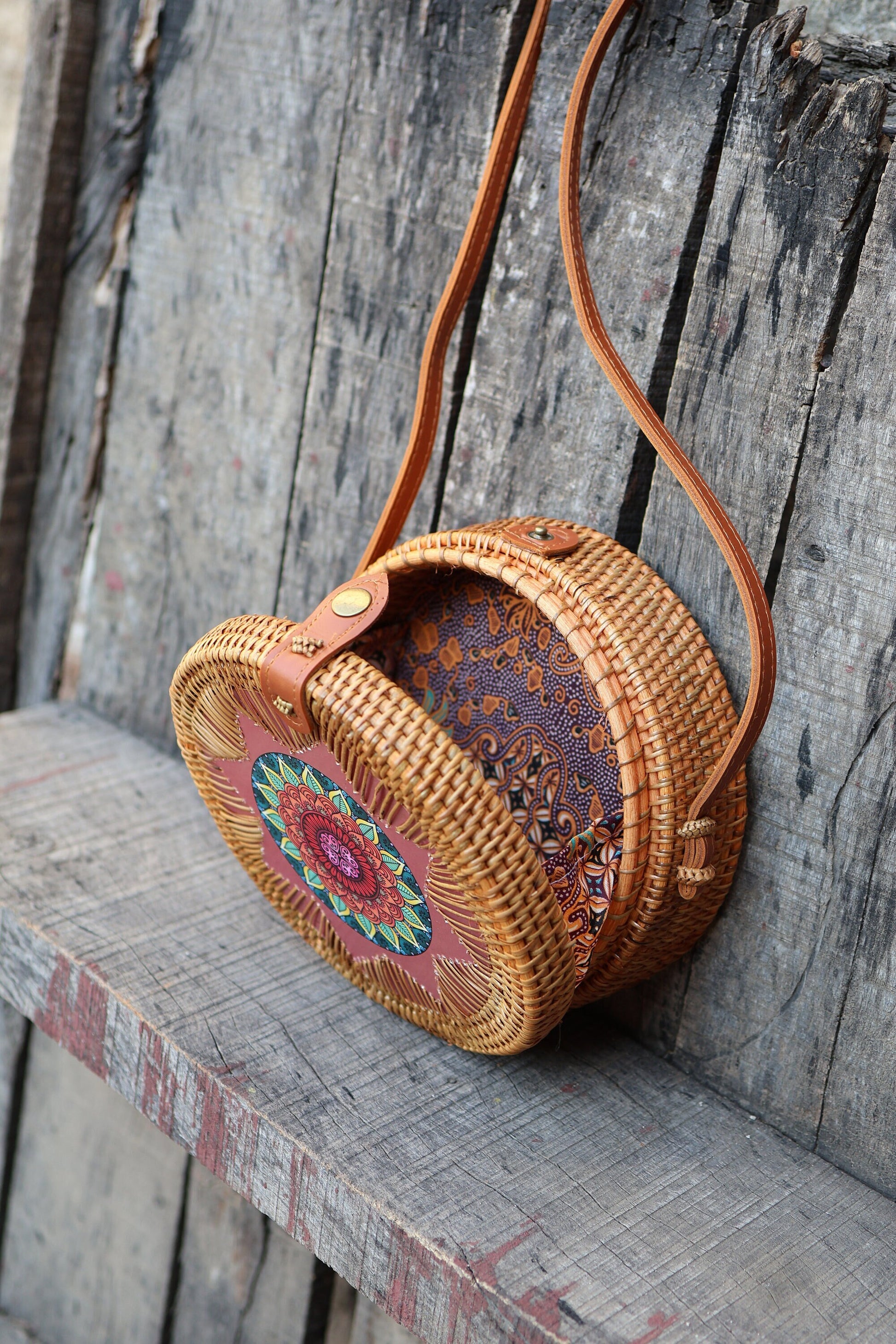 Round Rattan Bags, Bali Bag, Braided Straw Bag, Woven Crossbody Purse, Bali Sling Bags, Bohemian Rattan Bags, Gift for her