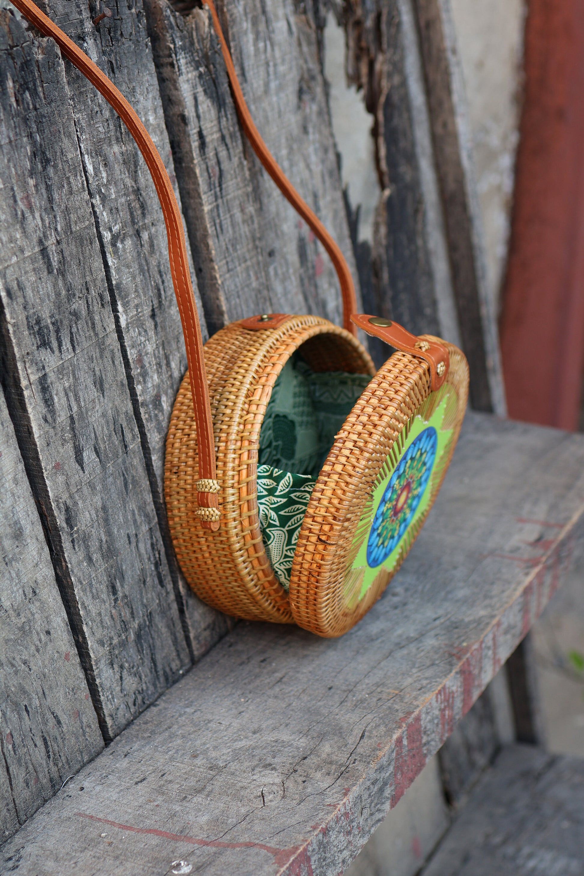 Round Rattan Bags, Bali Bag, Braided Straw Bag, Woven Crossbody Purse, Bali Sling Bags, Bohemian Rattan Bags, Gift for her