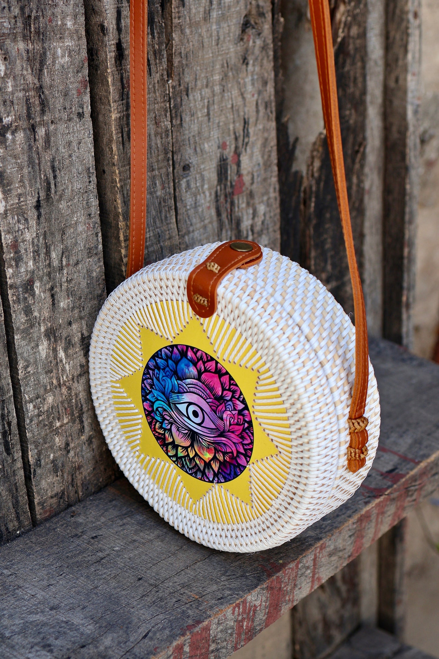 Round Rattan Bags, Bali Bag, Braided Straw Bag, Woven Crossbody Purse, Bali Sling Bags, Bohemian Rattan Bags, Gift for her